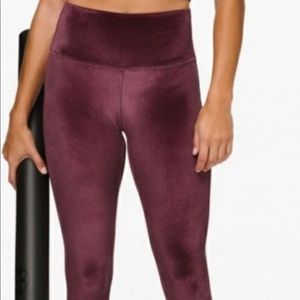 Lululemon velvet leggings